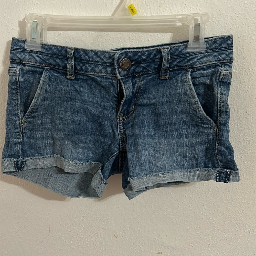 Y2K low rise jean shorts